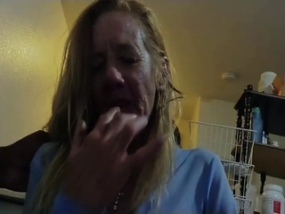 milky grandmother enjoys chocolate oral