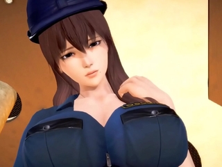 POLICEWOMAN WORKING WITH LOVE 3D Manga