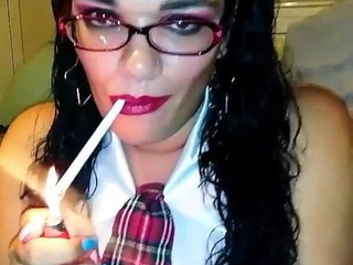 Schoolgirl Floozy givin a Smokin Blowjob