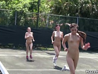 Hazing on the tennis court